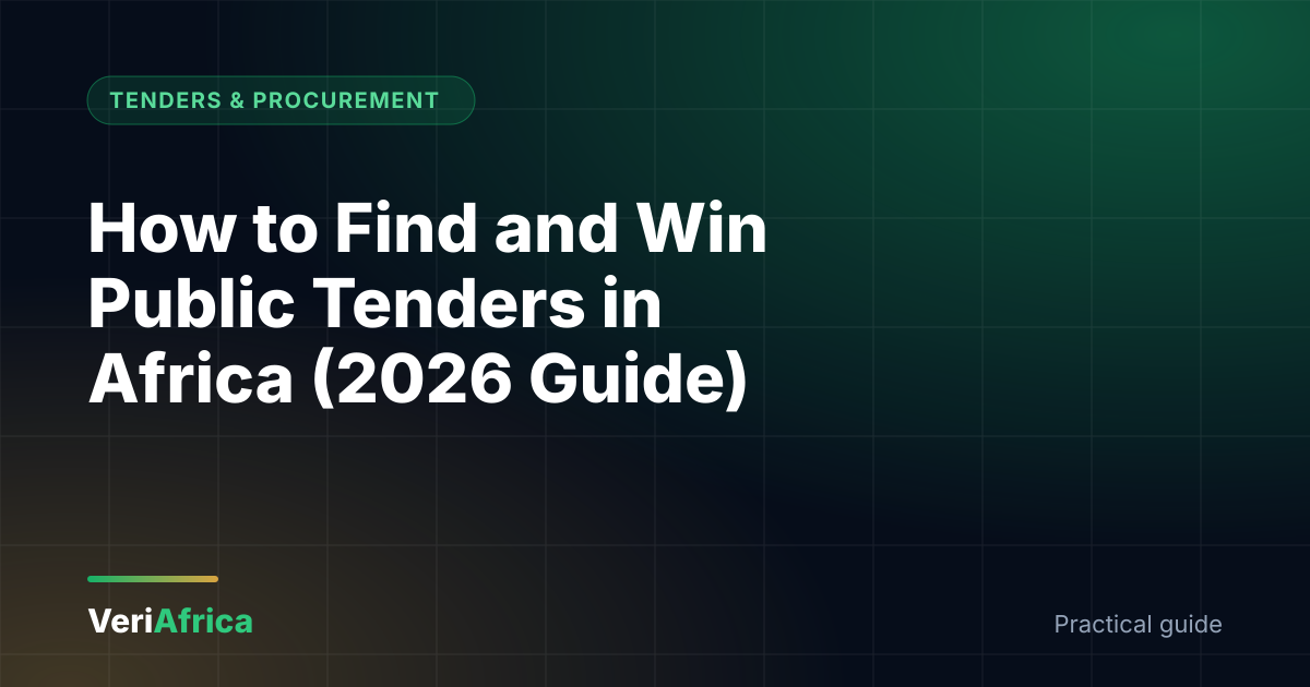 How to Find and Win Public Tenders in Africa: A Practical Guide for SMEs (2026)