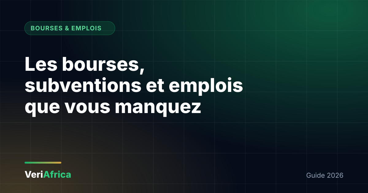 Home Les opportunités cachées de l'Afrique : comment trouver les bourses, subventions et emplois que vous manquez en 2026